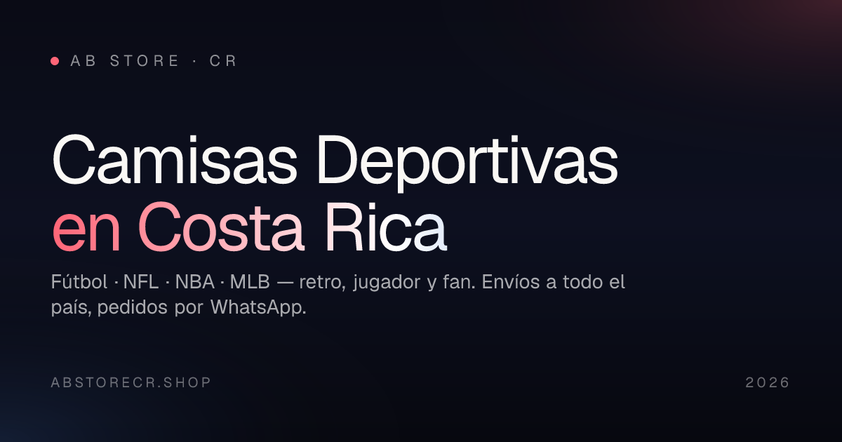AB Store CR — Camisas Deportivas en Costa Rica